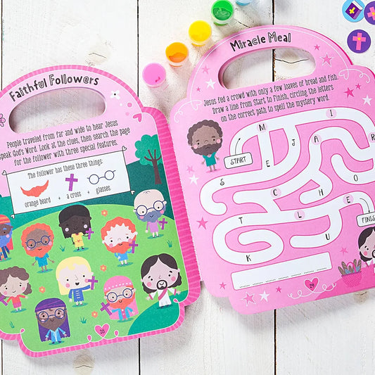 Pretty Pink Bible Activity Book