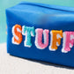 "STUFF" SMALL ZIP POUCH, OCEAN