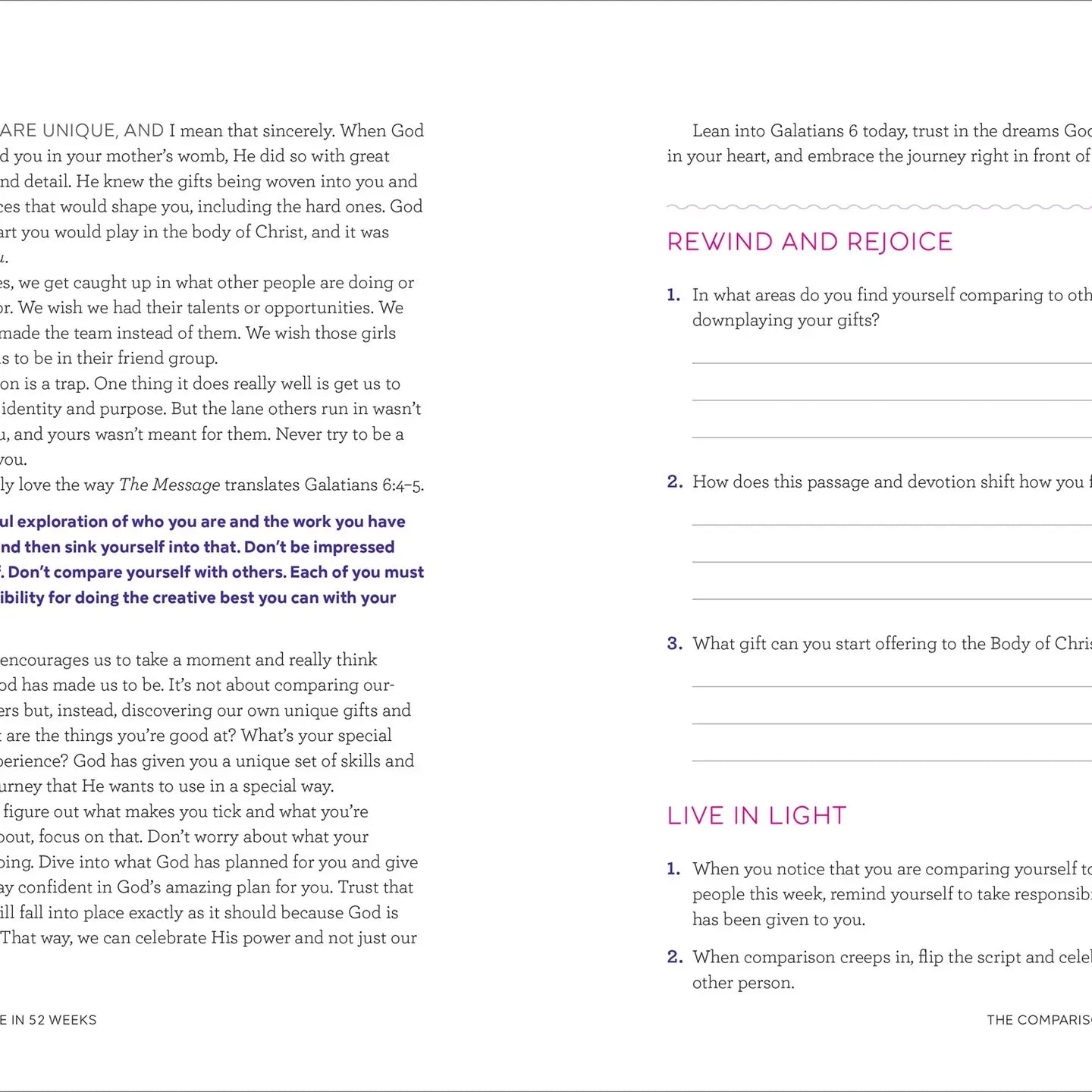 Bible in 52 Weeks For Teen Girls