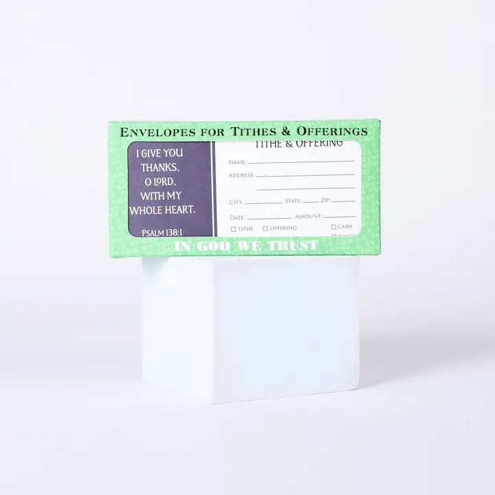 Offering Envelope Give You Thanks 100Ct