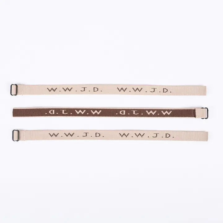 WWJD Bracelet - Tan