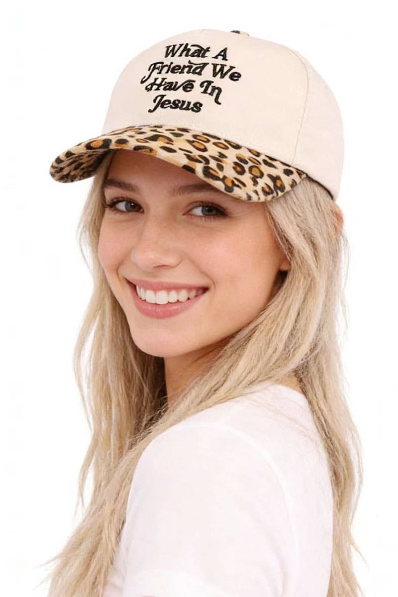 0304 What A Friend We Have In Jesus Two Tone Cotton Hat SI-29576