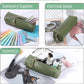 Green PU Leather Pencil Case Small