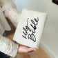 Bible Cover: White embroidered