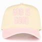 C.C GOD IS GOOD Embroidered Letter Two Tone Trucker Hat