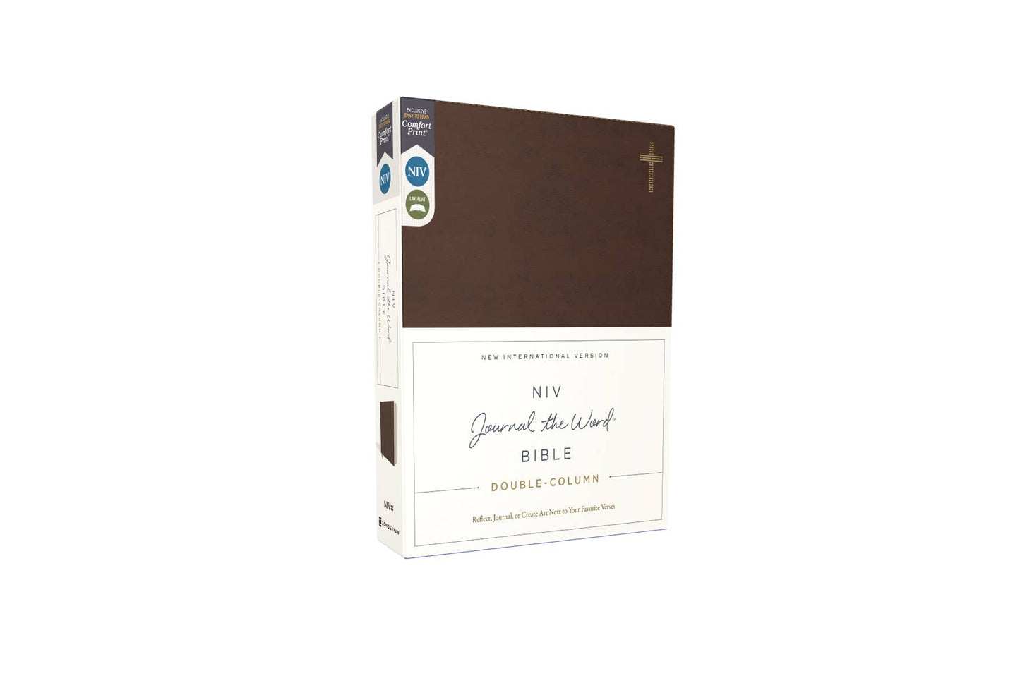 NIV Journal The Word Bible, Double-Column Leathersoft Brown