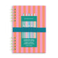 Cabana Stripes Harper Split-Spiral Notebook & Pen Set