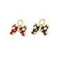 Hair Tie Charms: Enamel, Bow, Polka Dot, Gold CPG2452