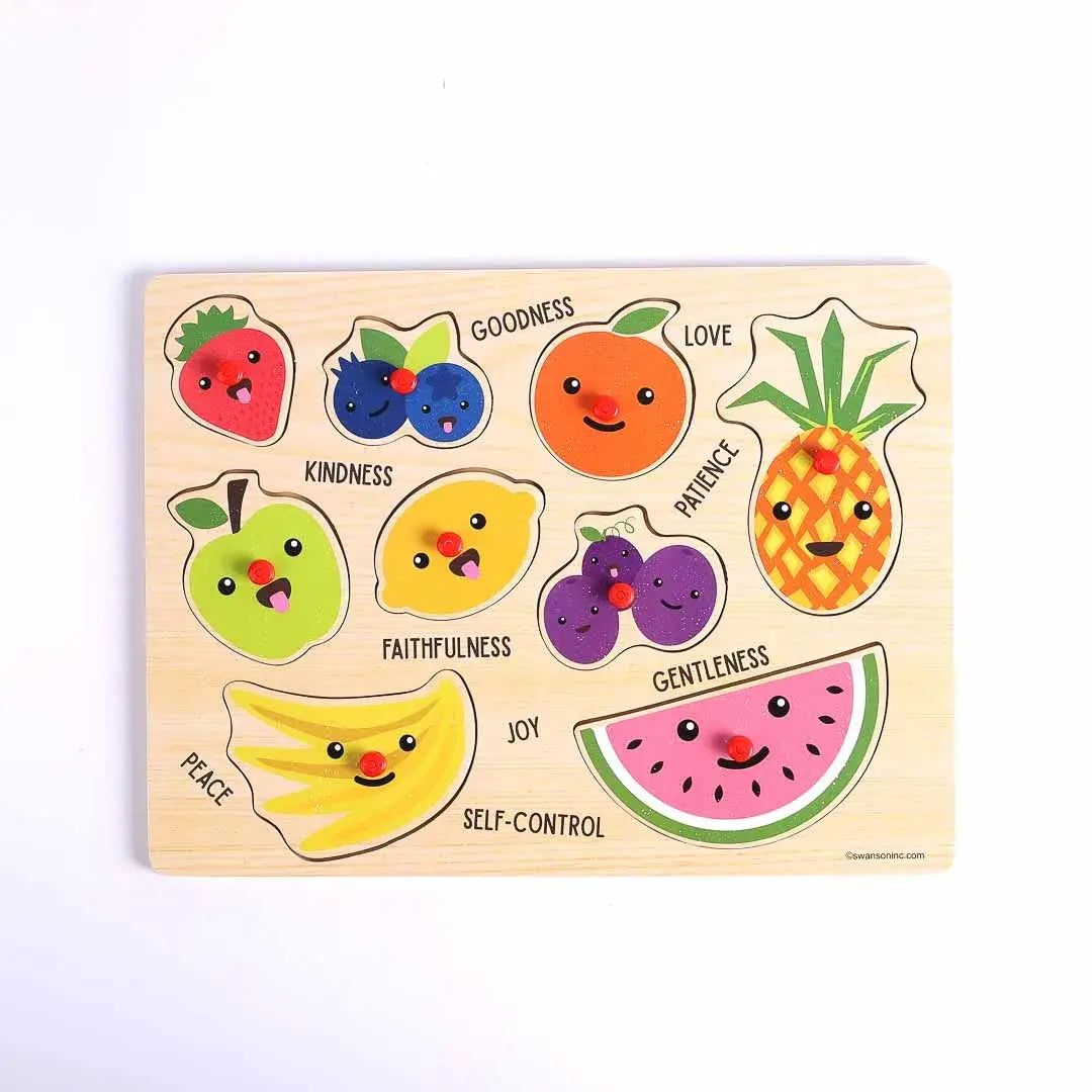 Puzzle Wood Peg Fruit Of The Spirit