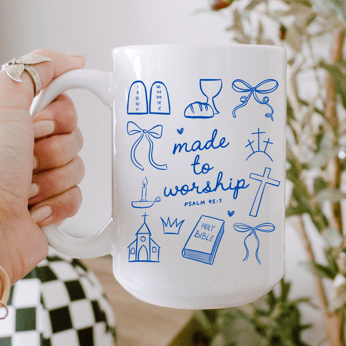 Made to worship mug, Christian mug, Christian gift, Jesus