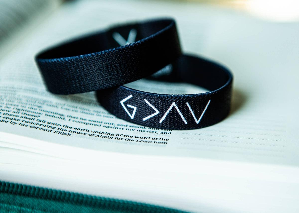 Christian Stretch Bracelet: God Is Greater than the Highs