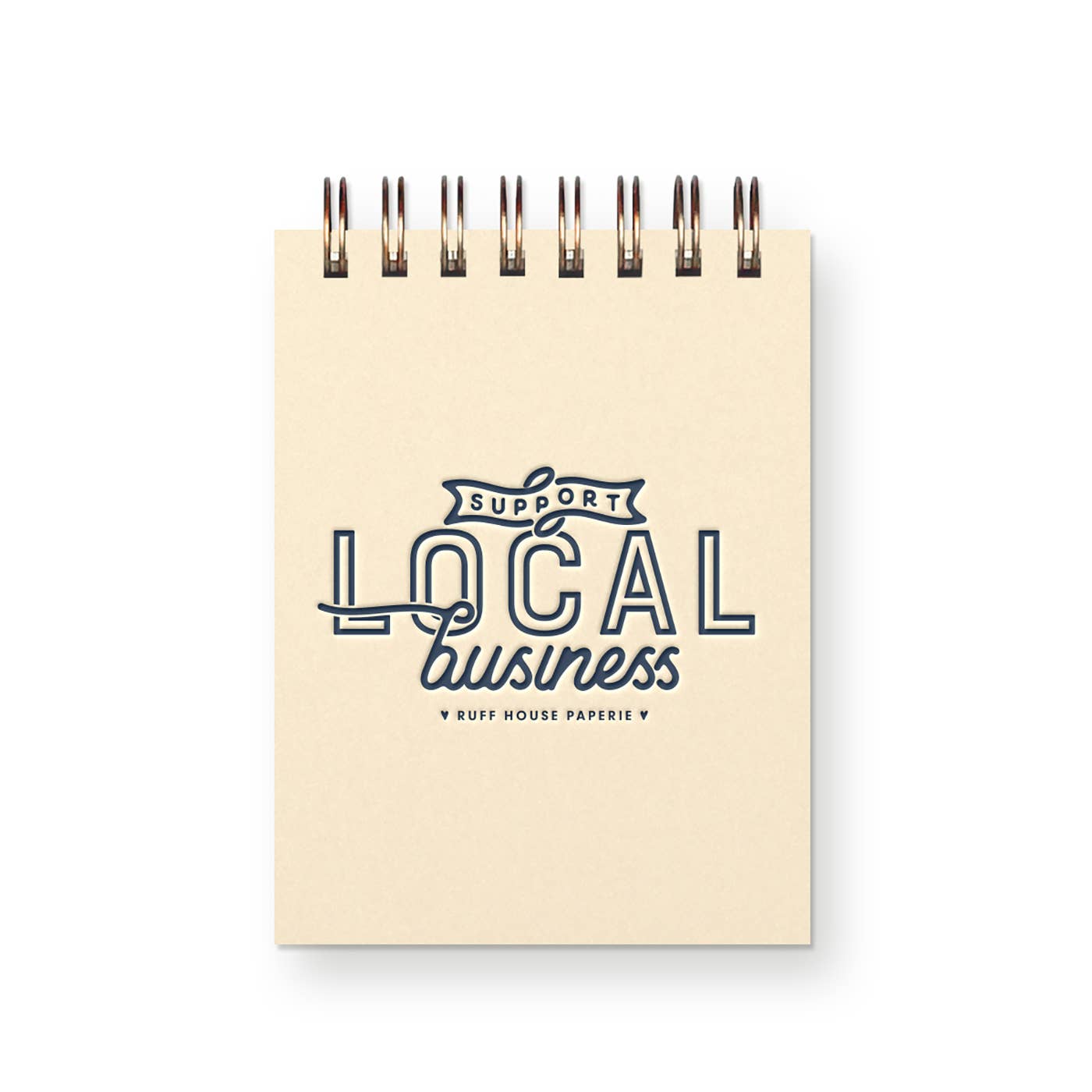 Custom Support Local Business Mini Jotter Notebook