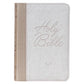 KJV Bible Mini Pocket Faux Leather, White
