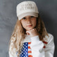 In God We Trust KIDS Hat - Khaki & Off-White