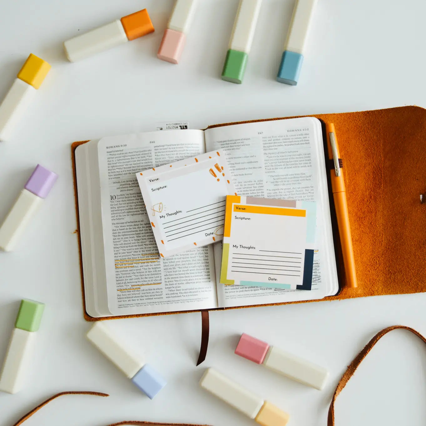 Bible Verse Sticky Notes- Blue