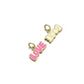 Gold LOVE Monogram Charm, Pink Love Charm CPG3092