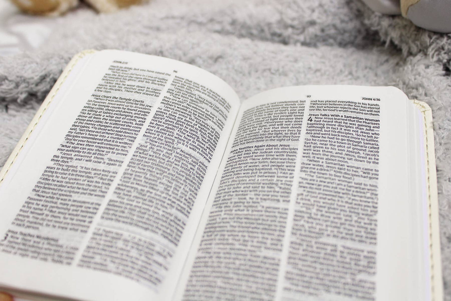 NIV Tiny Testament Bible New Testament Leathersoft Blue