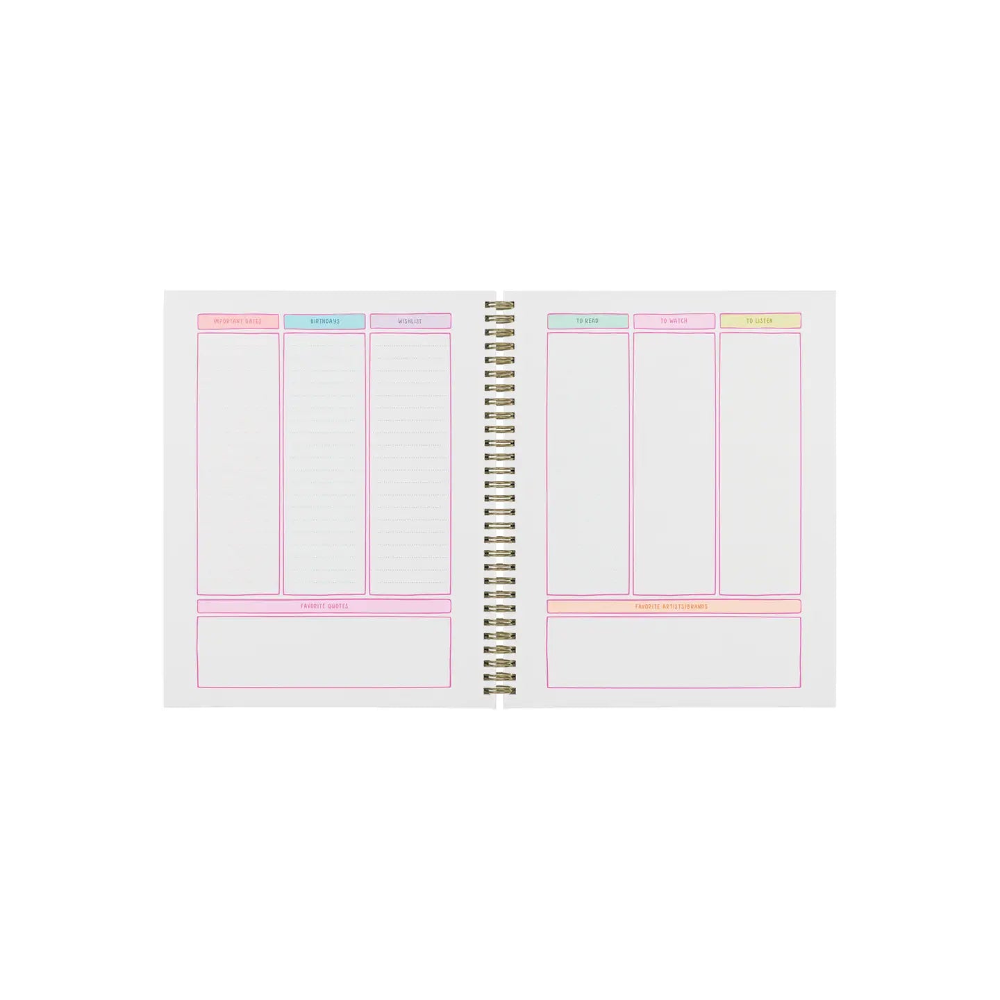 Undated Perpetual Planner - Bold Checker