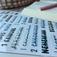 Books of the Bible Header Sticker Labels - NATURE AT NIGHT