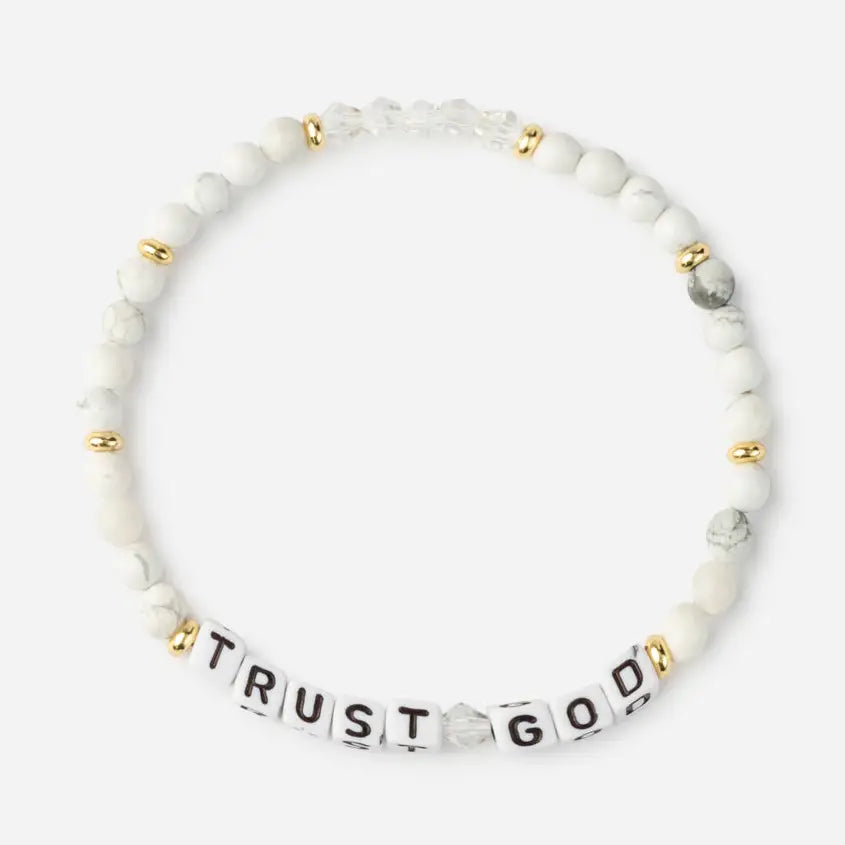 Trust God Letter Bracelet- Small