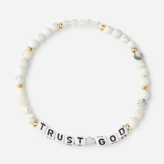 Trust God Letter Bracelet- Large