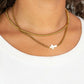 18K Gold PVD Stainless Steel Shell Cross Connector Charm