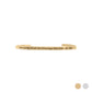 18K Gold PVD Worthy of Blessings Engraved Bangle Bracelet