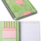 The Sweet Magnolia Spiral Notebook With Sticky Notes