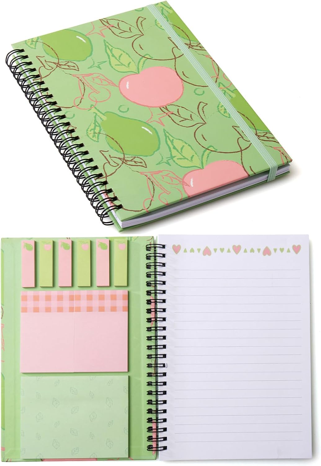 The Sweet Magnolia Spiral Notebook With Sticky Notes