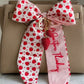 Spring Strawberry Bow Keychain & Bagcharm Set-W