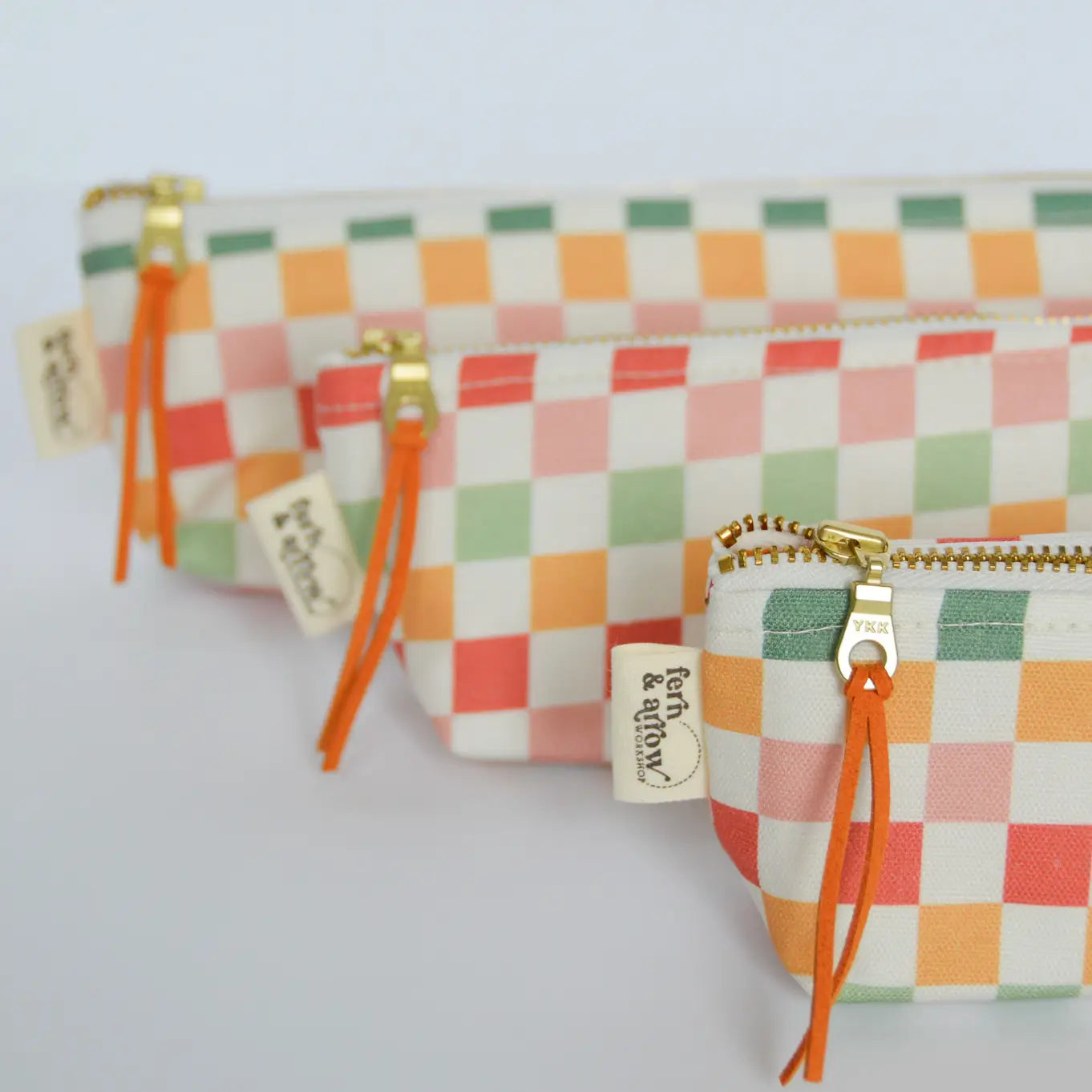 Holiday Checker Boxy Pencil Pouch
