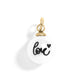 18K Gold PVD Stainless Steel 8mm Love Printed Pearl Charm