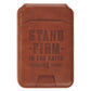 Phone Wallet Magnetic Brown Stand Firm 1 Cor. 16:13