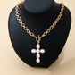 Magnolia Pearl Cross Toggle Necklace
