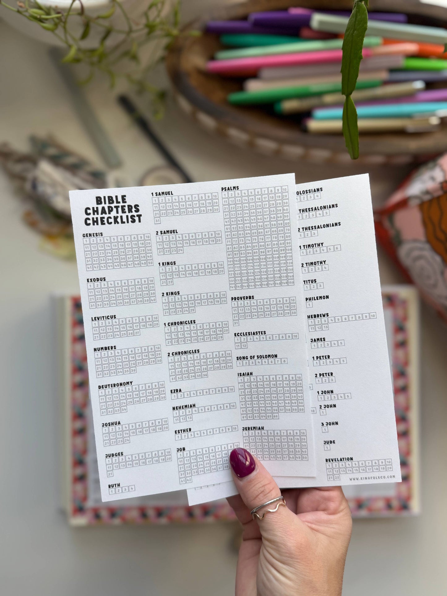 Bible Chapters Checklist