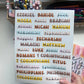 Books of the Bible Header Sticker Labels - BOHO