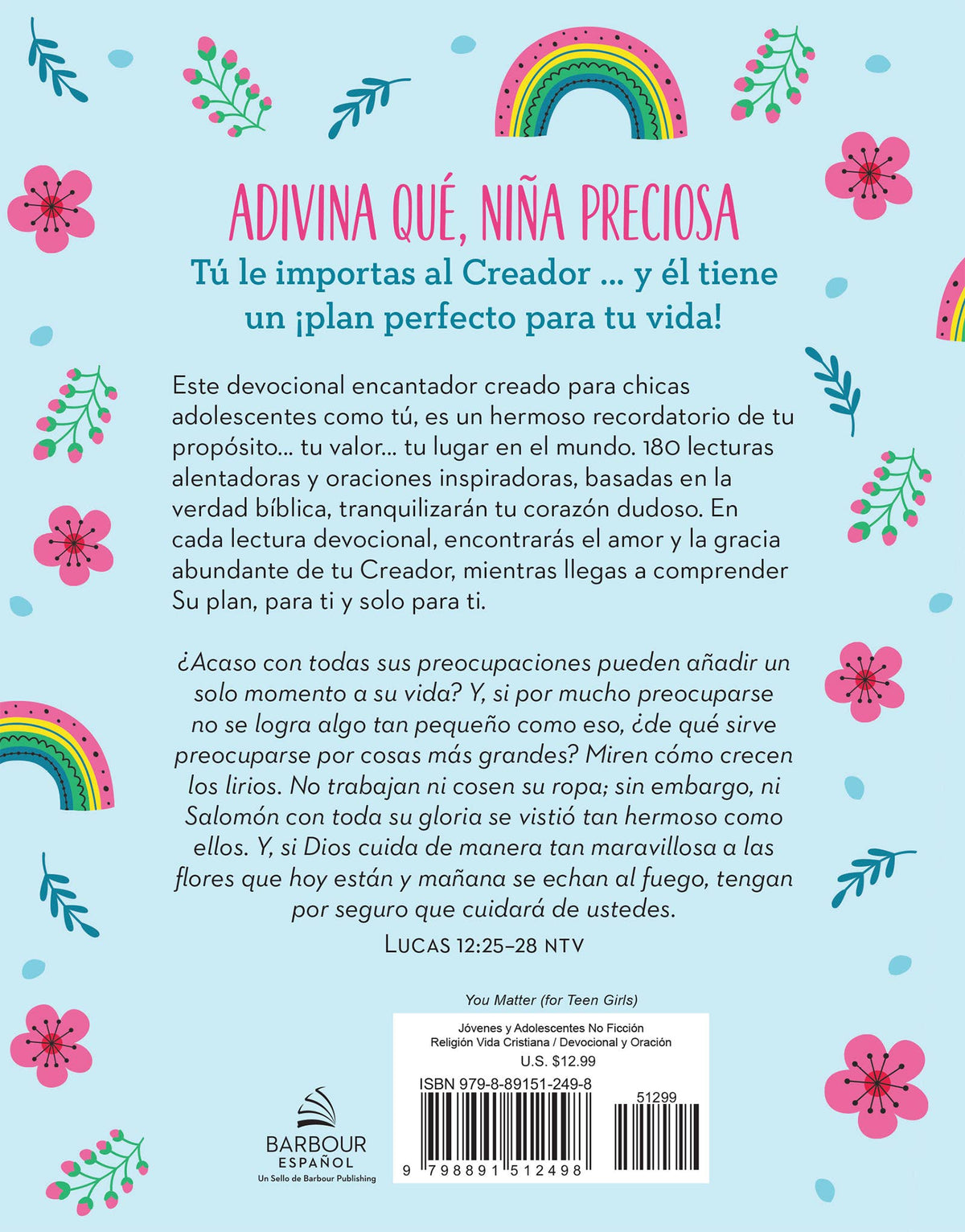 You Matter for Teen Girls {SPANISH}