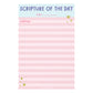 Scripture of the Day Pink 4x6 Notepad