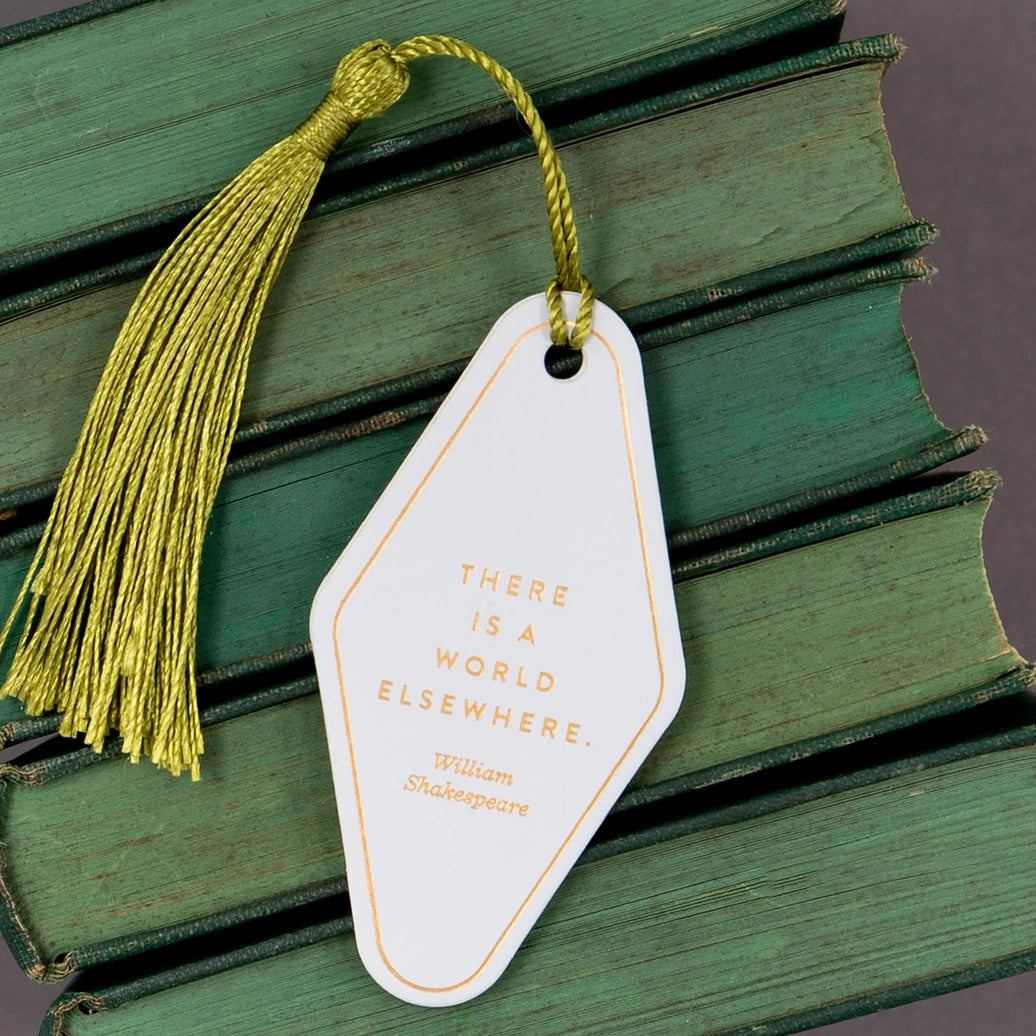 There Is A World Anything But Weak Vegan Leather Bookmark Leather Bookmark