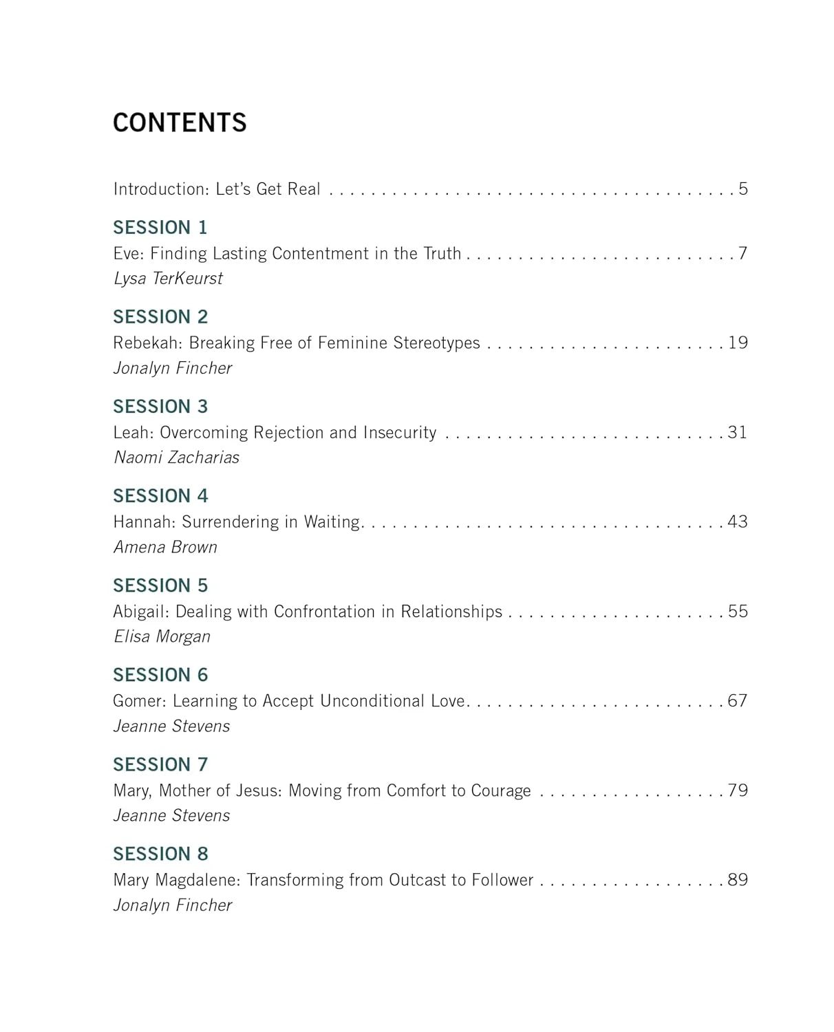 Twelve Women of the Bible Study