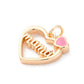 18k Gold Plated Brass Mama Heart Charm