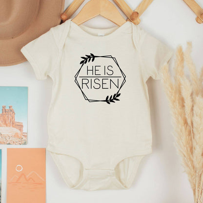 He is Risen Baby Bodysuit | Religious Easter Baby Gifts