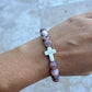 Pink Lava Stone Bracelet