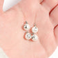 18K Gold PVD Stainless Steel 8mm Love Printed Pearl Charm