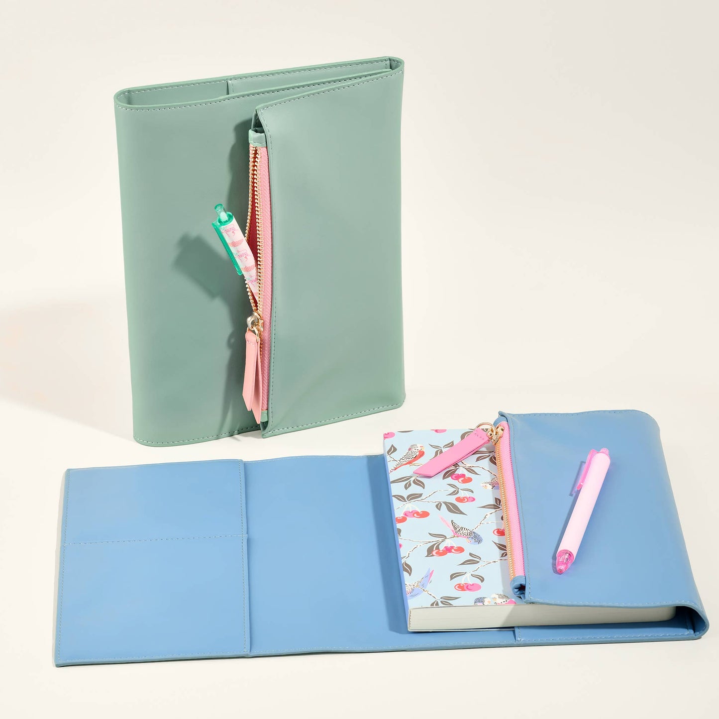Periwinkle & Pink Keri Notebook Organizer
