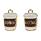 Gold Alloy Coffee Cup Charm
