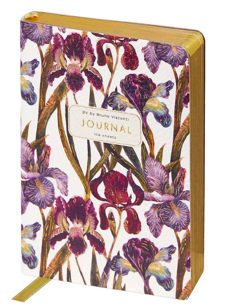 Vegan Leather  Daily Planner Planner - Irises