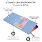 Periwinkle & Pink Keri Notebook Organizer