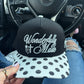 Black wonderfully made trucker hat