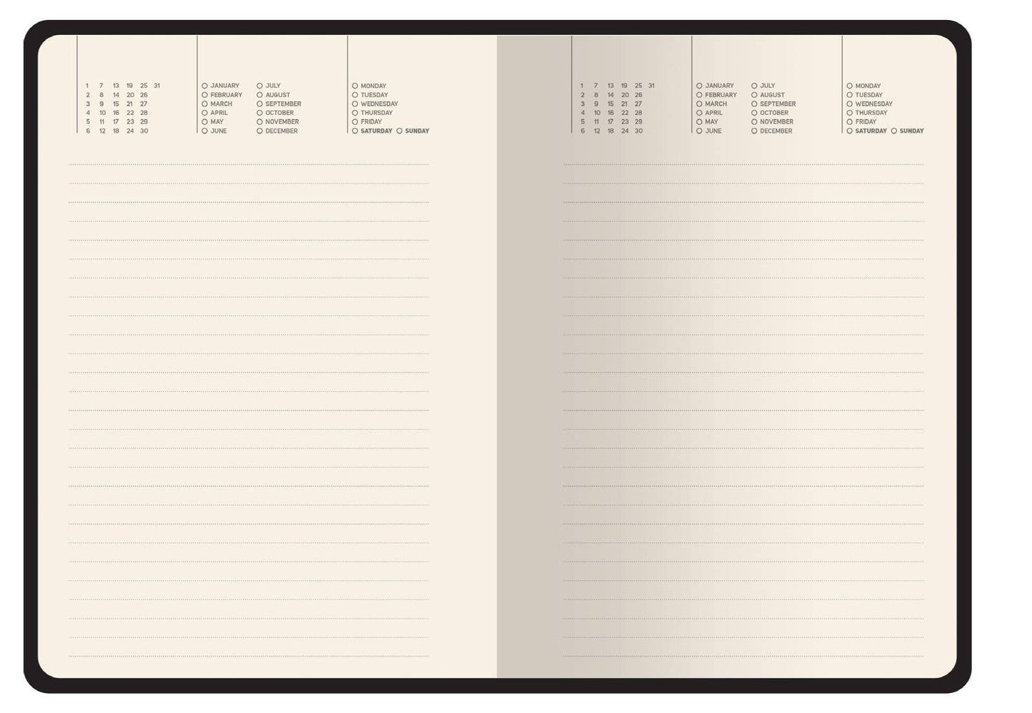 Vegan Leather  Daily Planner Planner - Irises